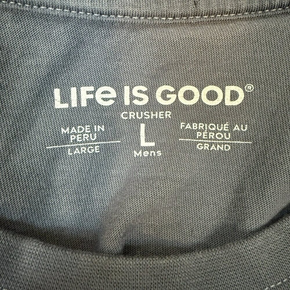 Life is Good Mens L Navy Crusher Holiday Beer Stay Cool Long Sleeve Shirt - Picture 11 of 13